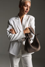 Suede bag Etape Croissant Grande Truffle Suede