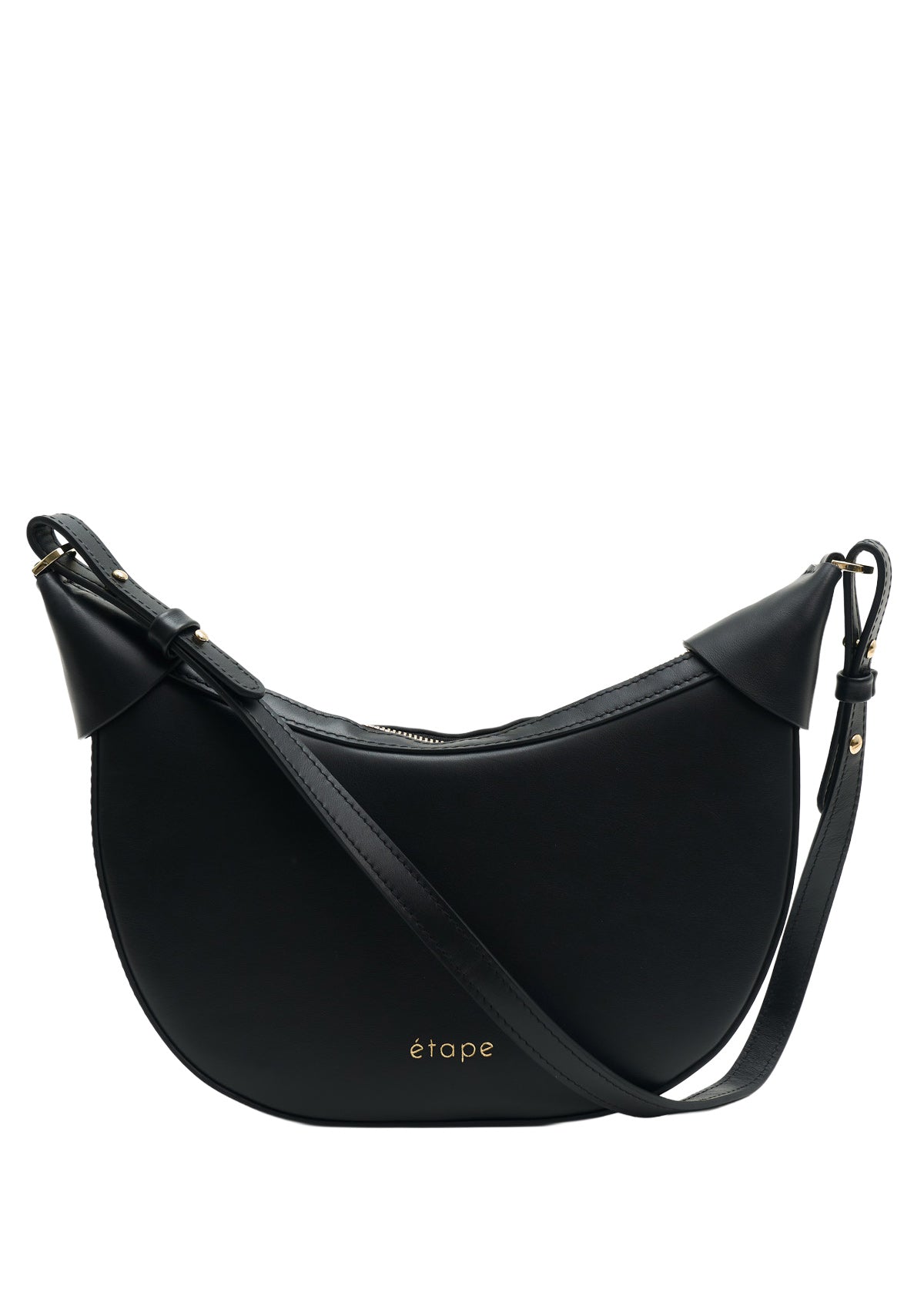 Geantă dama piele naturală  Etape Moon Black Nappa