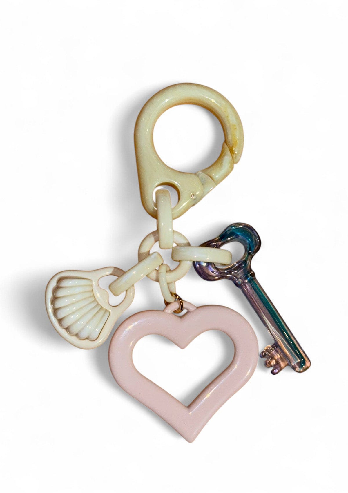 Breloc Étape Blue Key Heart Bag