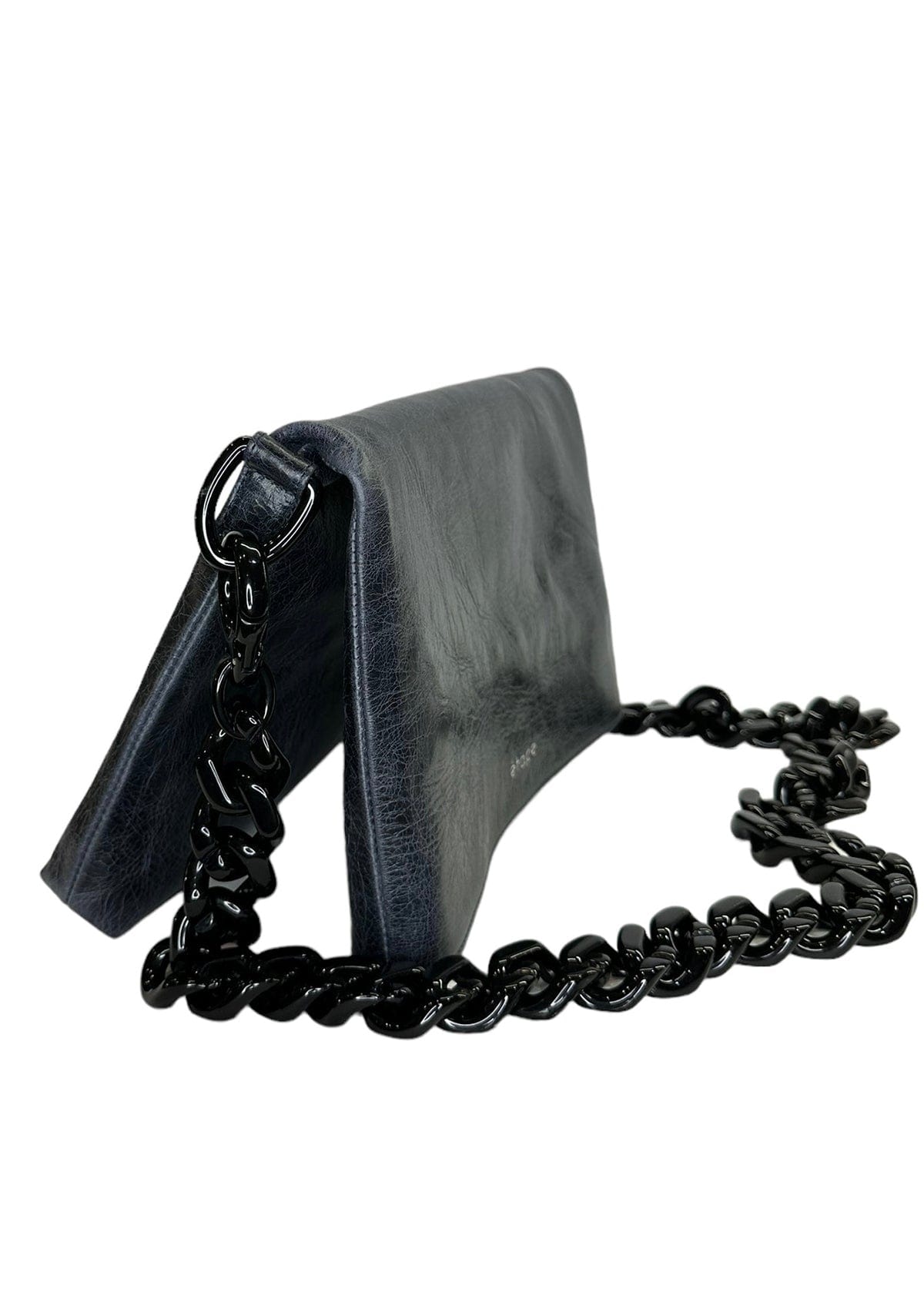 Geantă dama piele naturală Étape Envelope Grunge Vintage Dark Blue