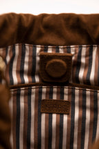 Geantă dama piele naturală de căprioară Étape Florence Suede Brandy