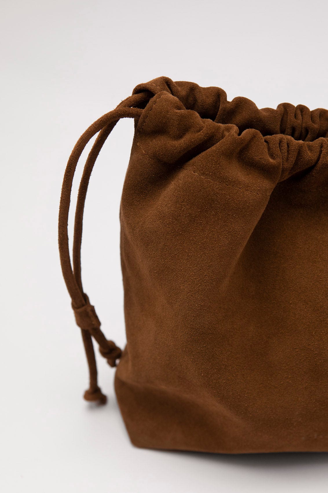 Geantă dama piele naturală de căprioară Étape Florence Suede Brandy