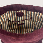 Geantă dama piele naturală de căprioară Étape Florence Suede Burgundy