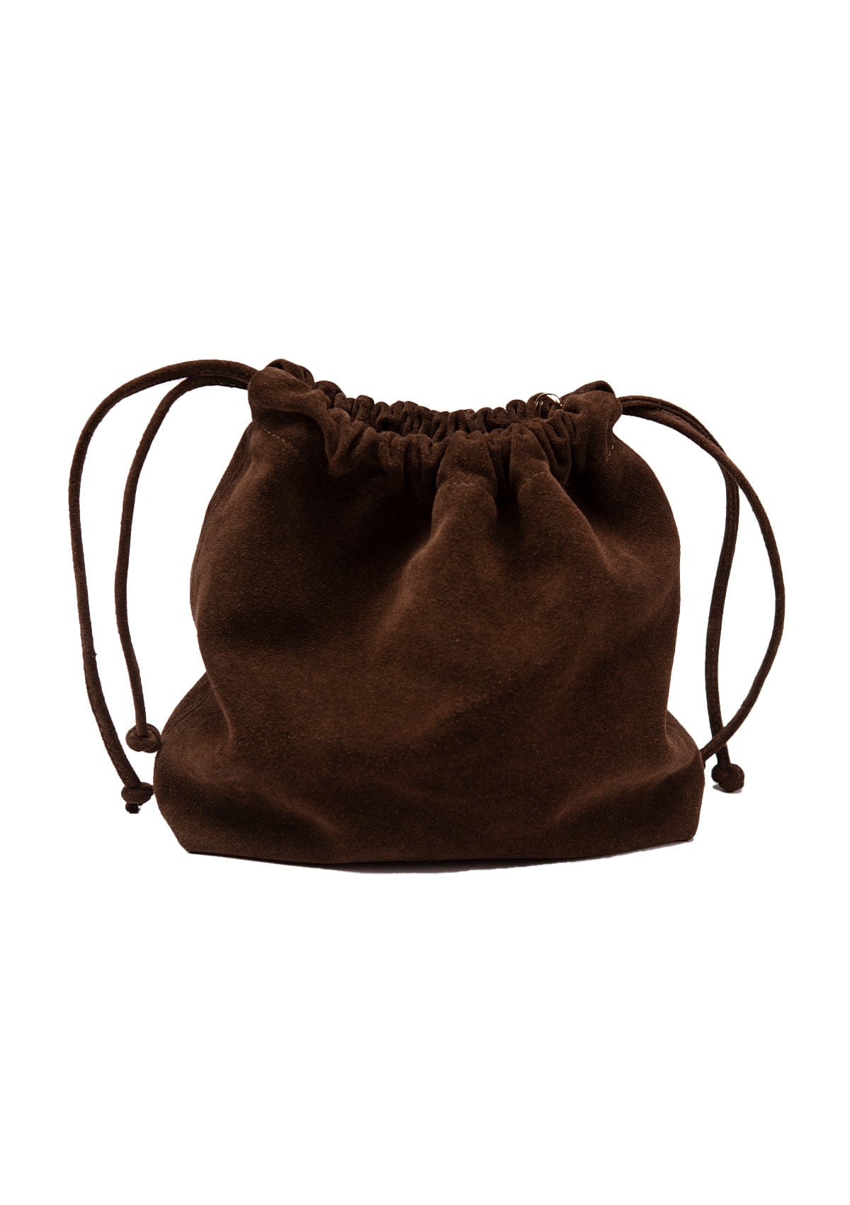 Geantă dama piele naturală de căprioară Étape Florence Suede Chocolate