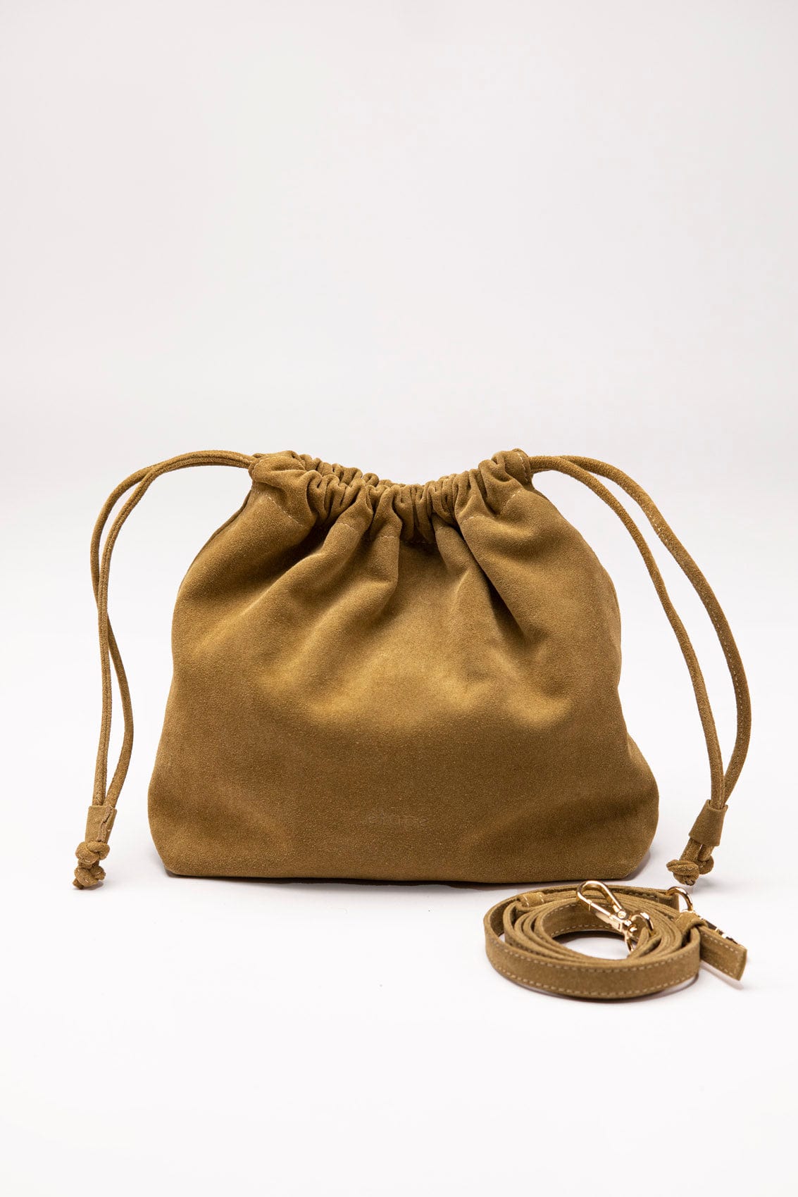 Geantă dama piele naturală de căprioară Étape Florence Suede Mustard