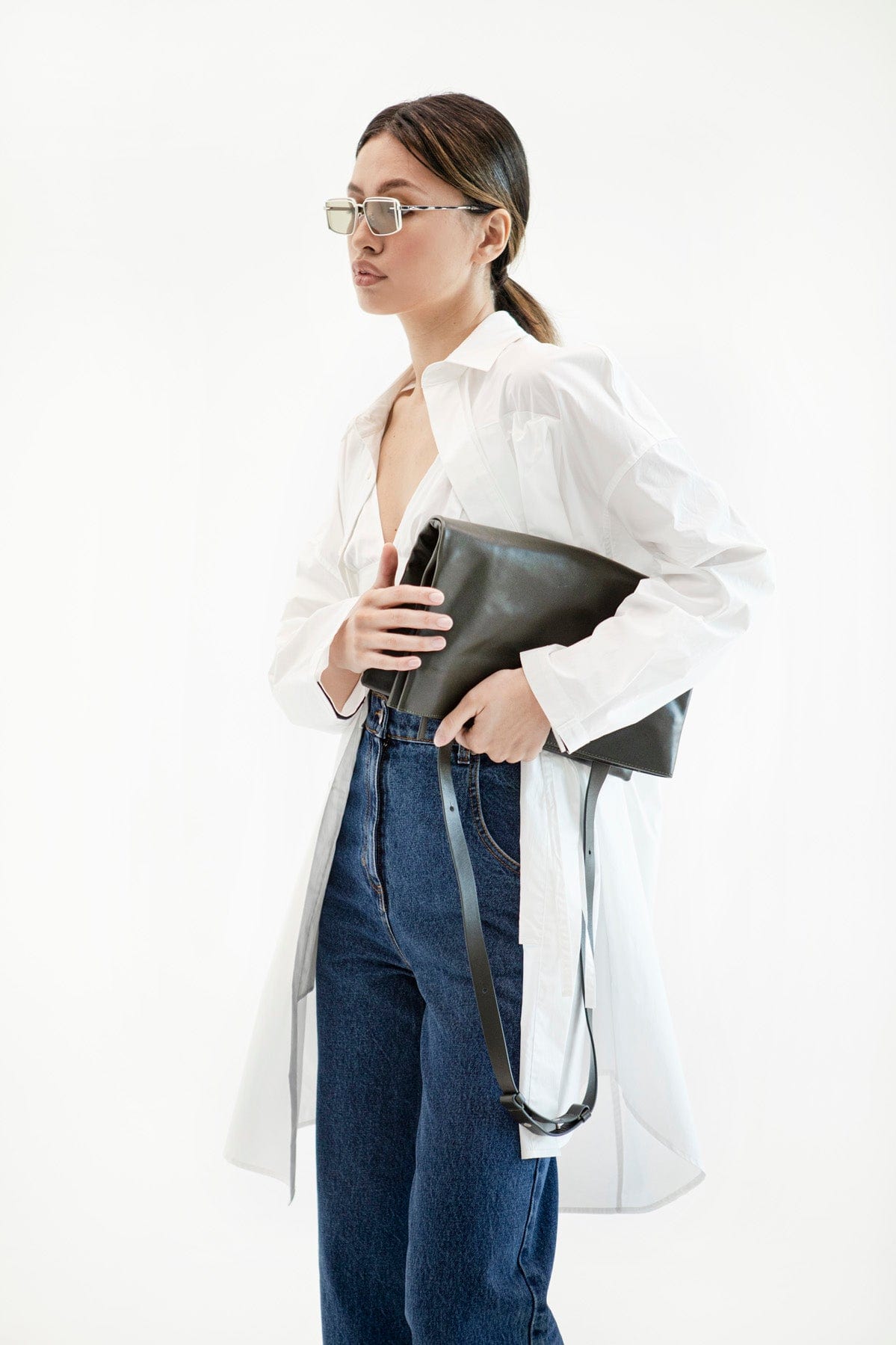 Geantă dama piele naturală Étape Grande 0011 Khaki