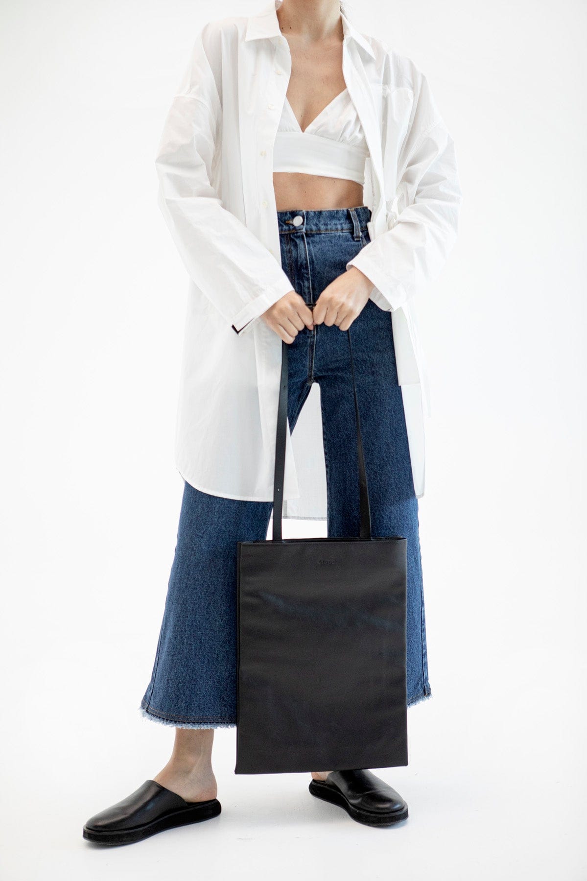 Geantă dama piele naturală Étape Grande 0011 Noir