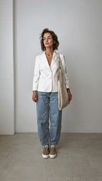 Geantă dama piele naturală Étape La Poche Grand 0017 Lait