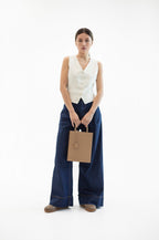 Geantă dama piele naturală Étape MAC BAG Cappuccino