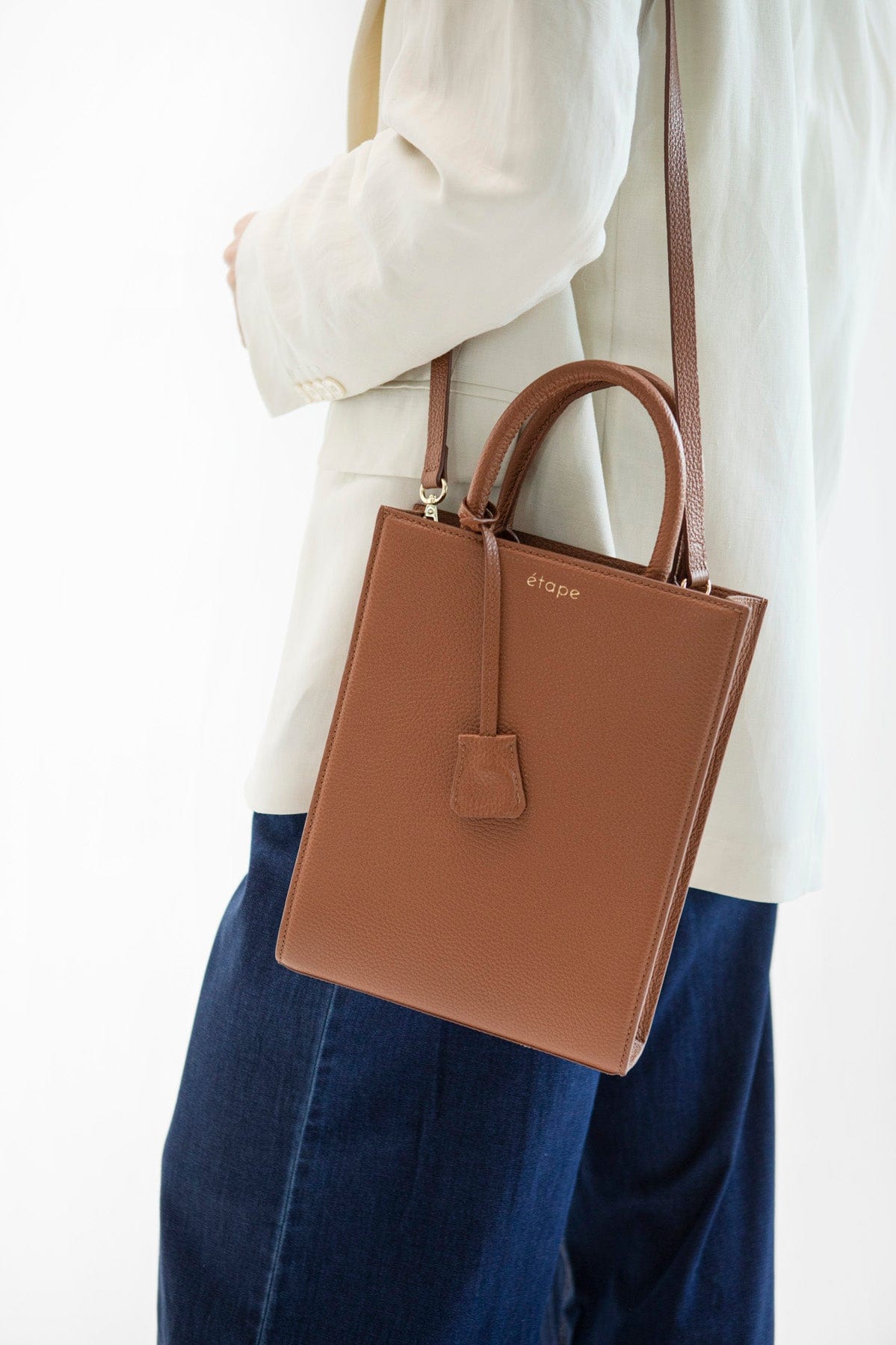 Geantă dama piele naturală Étape MAC BAG Cinnamon