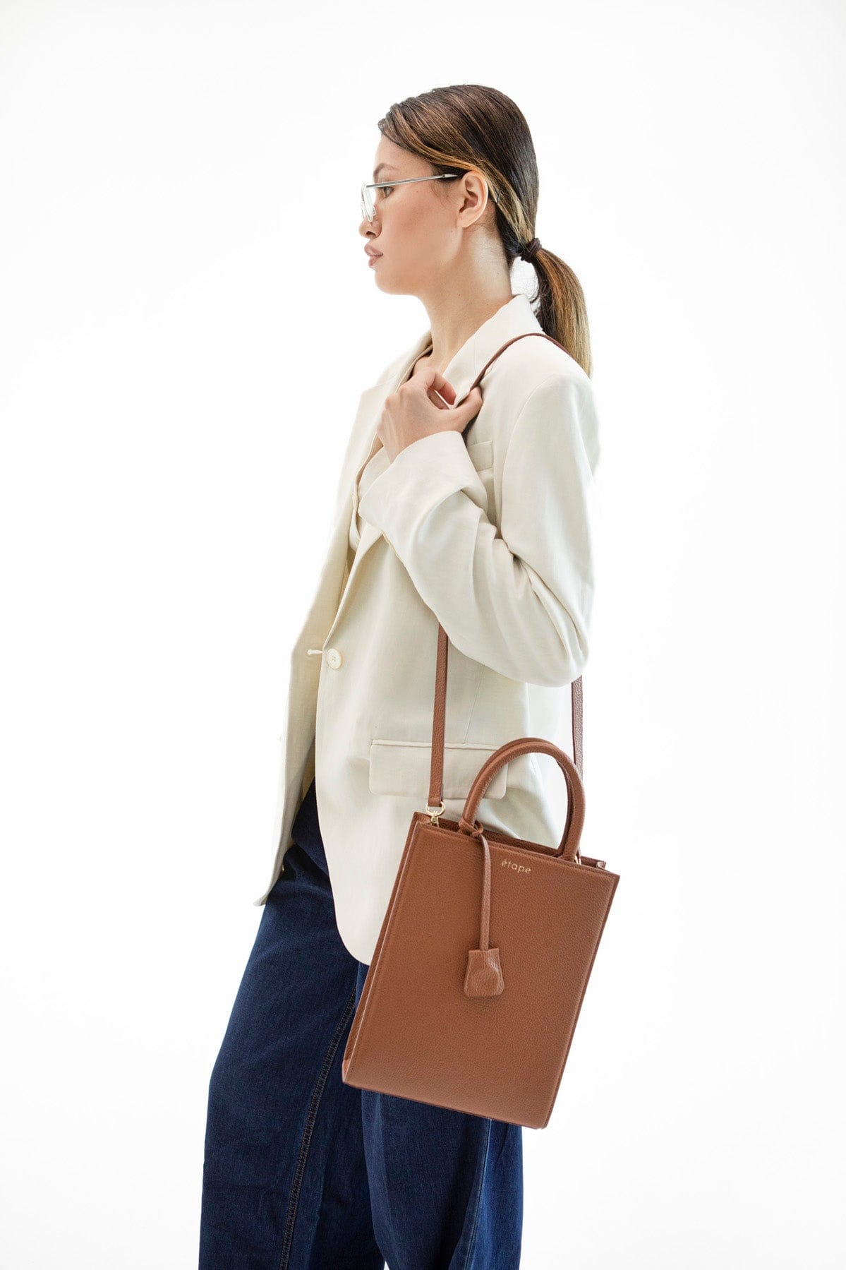 Geantă dama piele naturală Étape MAC BAG Cinnamon