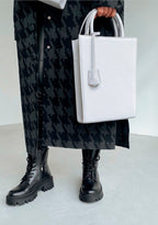 Geantă dama piele naturală Étape MAC BAG Grey