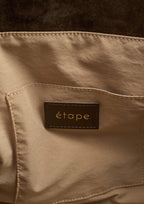 Geantă dama piele naturală de căprioară Étape Milano Grande Suede Chocolate