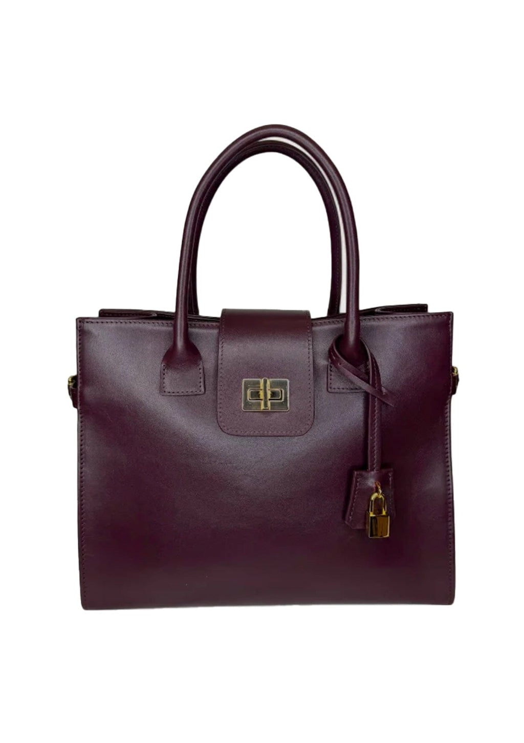 Geantă dama piele naturală Étape Milano Piccolo Burgundy Nappa