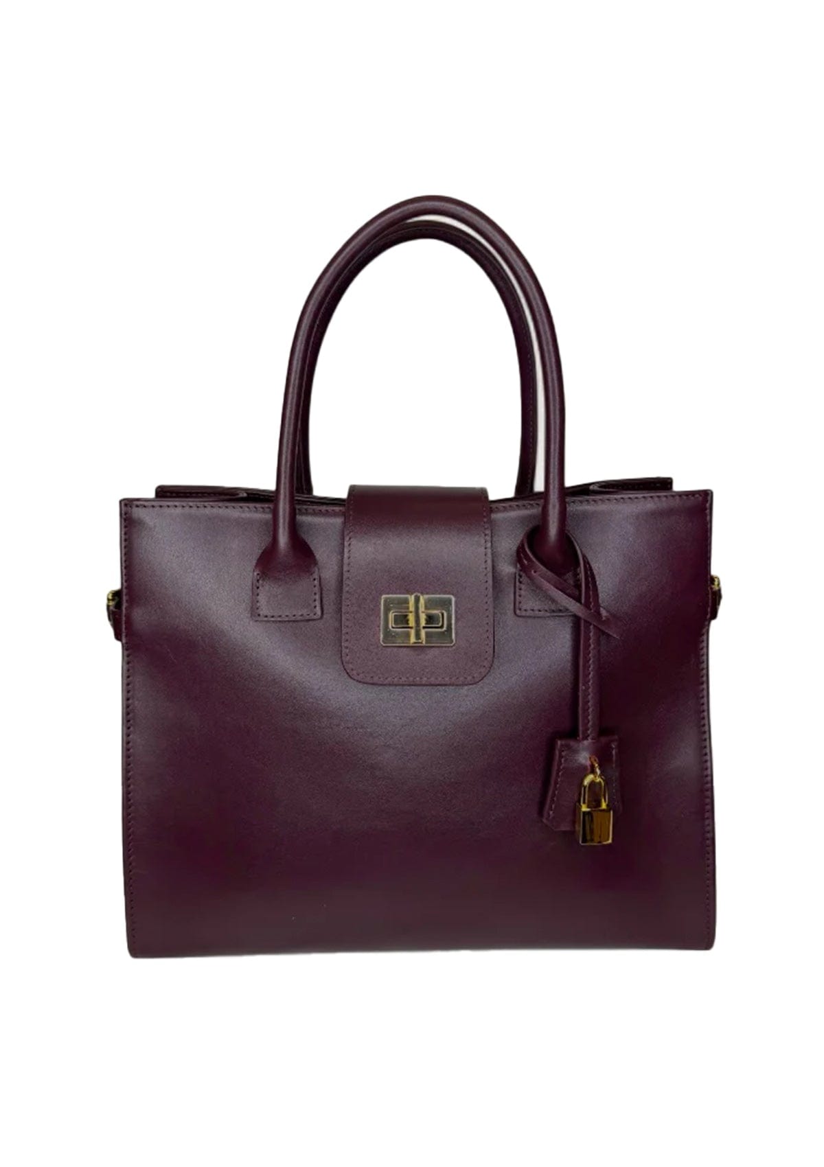 Geantă dama piele naturală Étape Milano Piccolo Burgundy Nappa