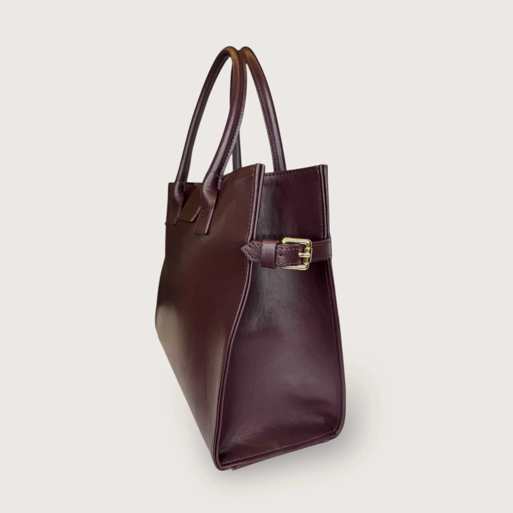 Geantă dama piele naturală Étape Milano Piccolo Burgundy Nappa