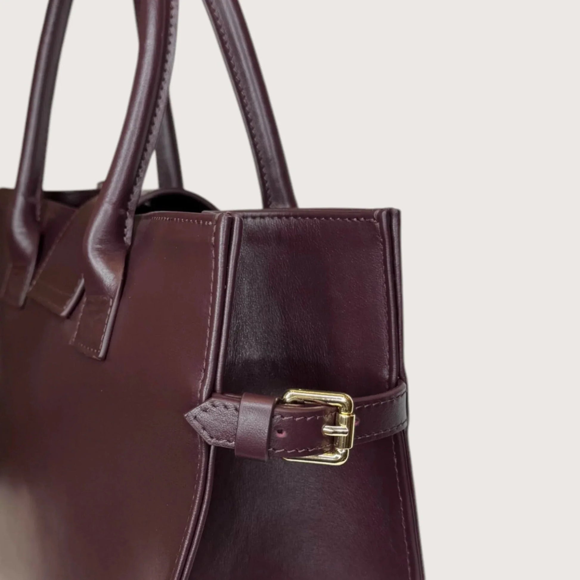 Geantă dama piele naturală Étape Milano Piccolo Burgundy Nappa