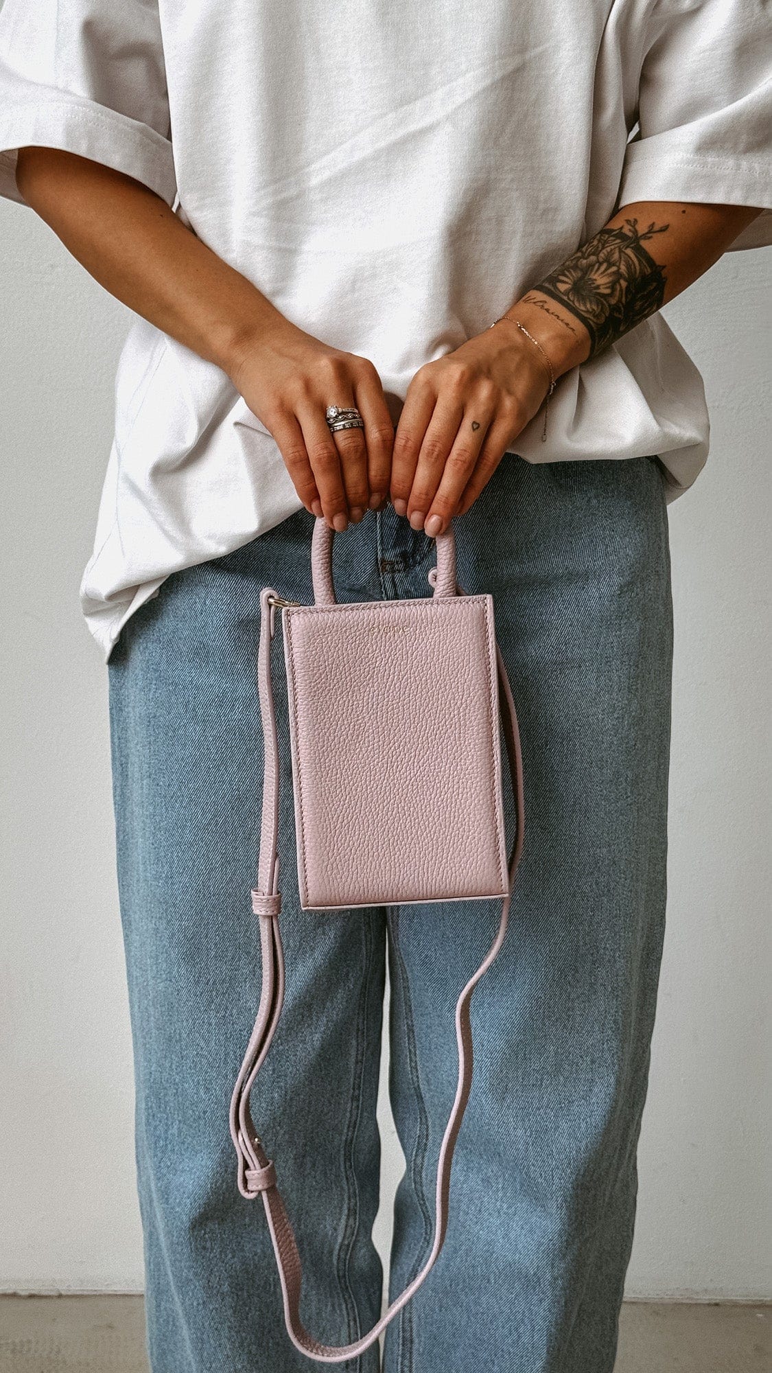 Geantă dama piele naturală Étape MIMI BAG Lila