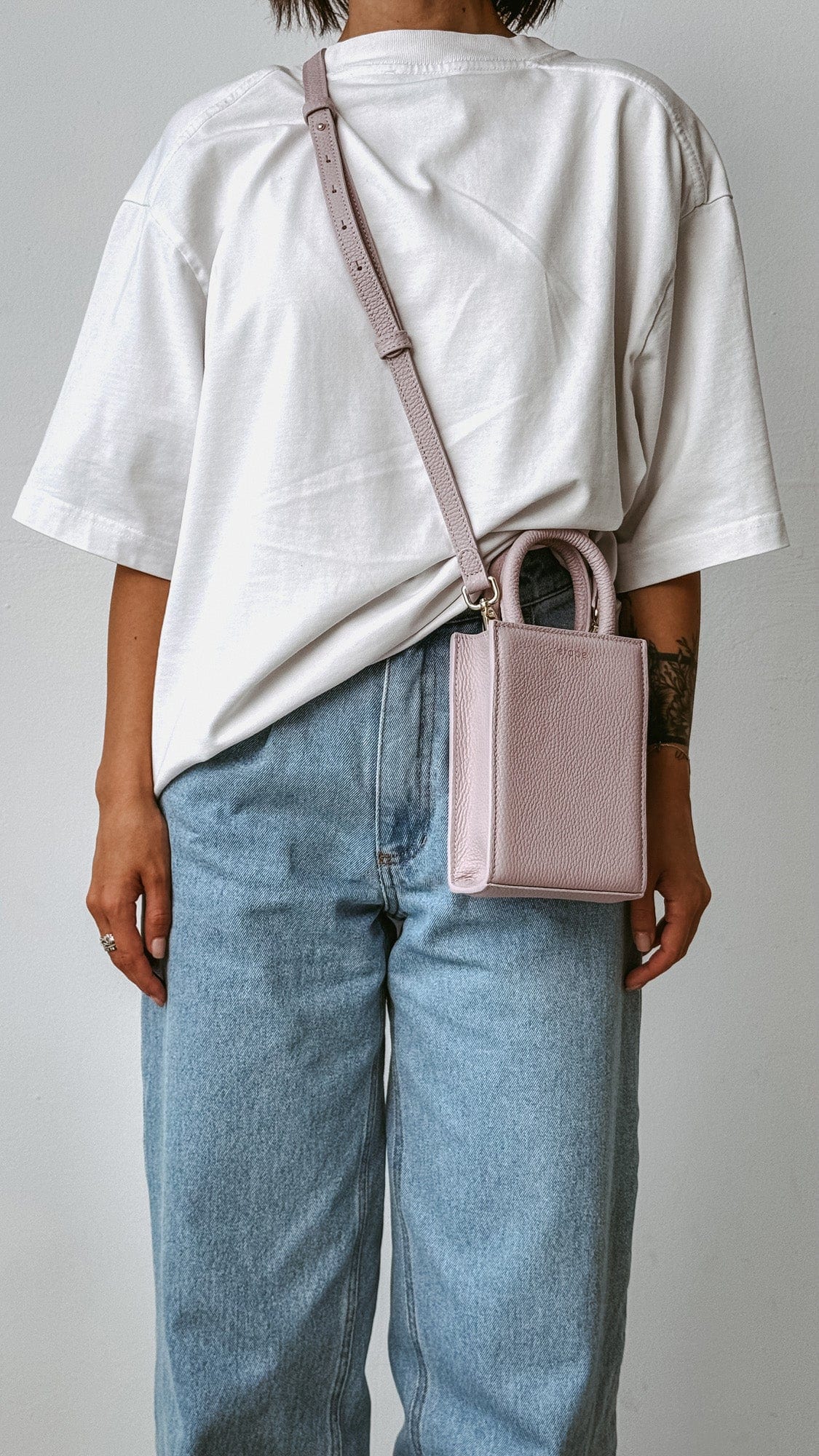 Geantă dama piele naturală Étape MIMI BAG Lila
