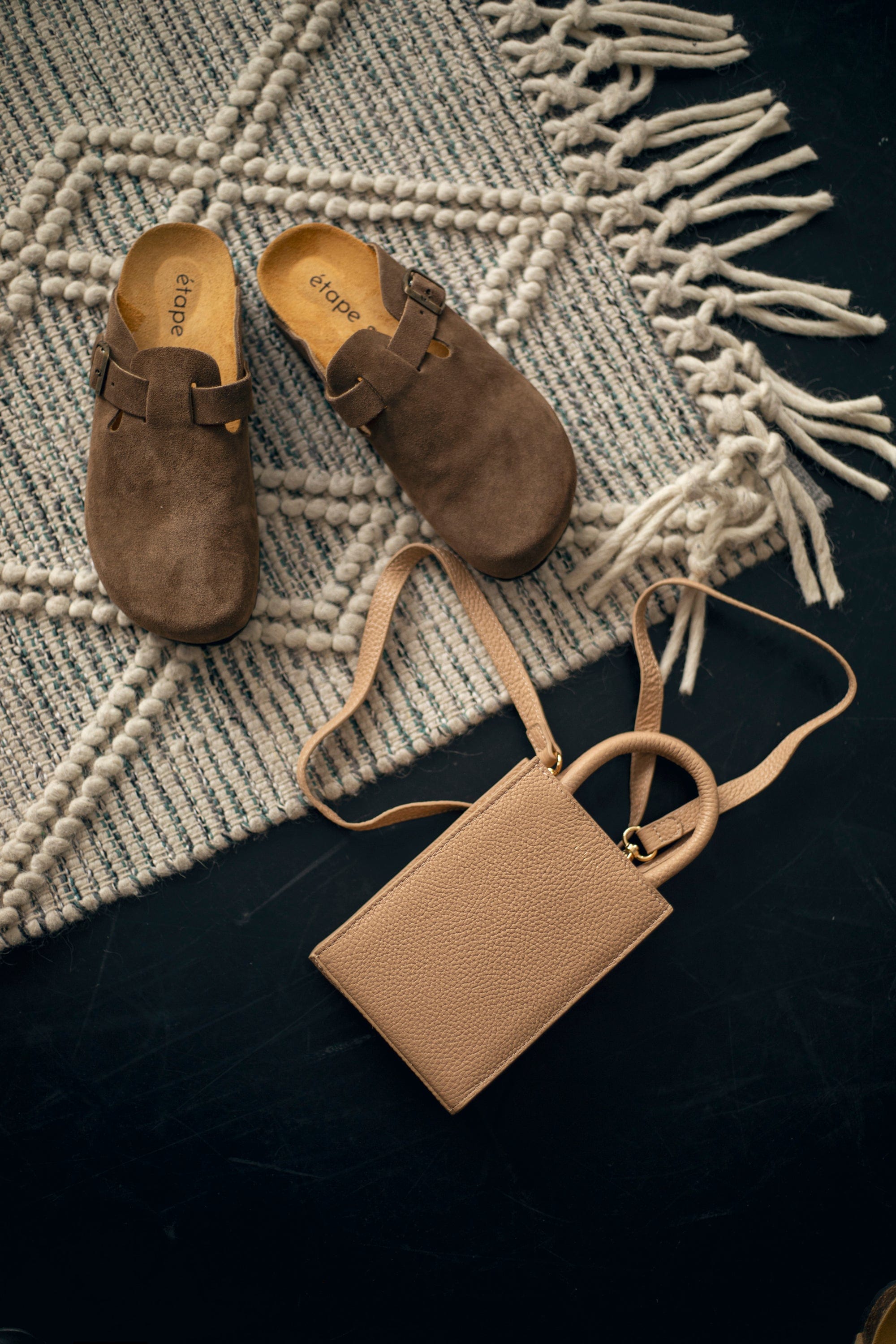 Geantă dama piele naturală Étape MIMI BAG Sand