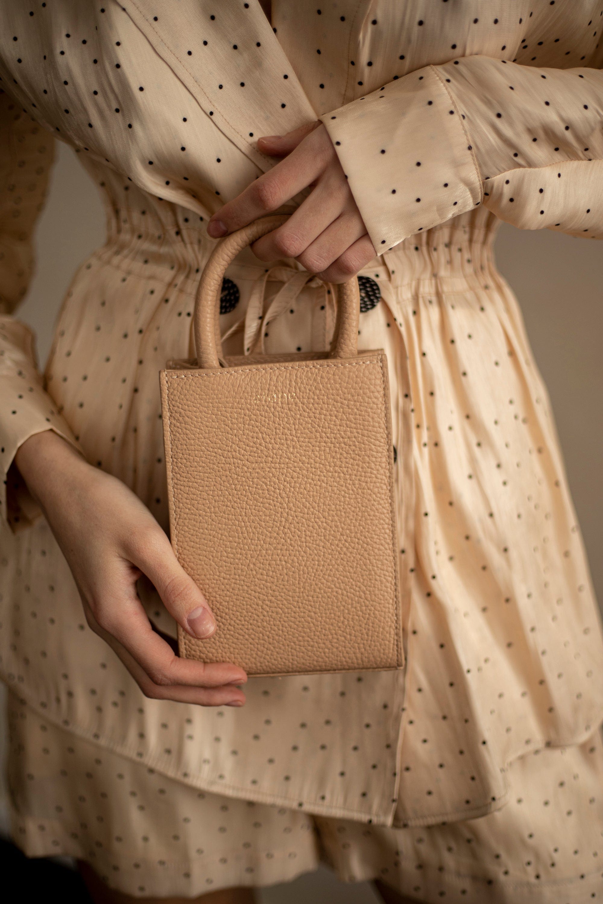 Geantă dama piele naturală Étape MIMI BAG Sand