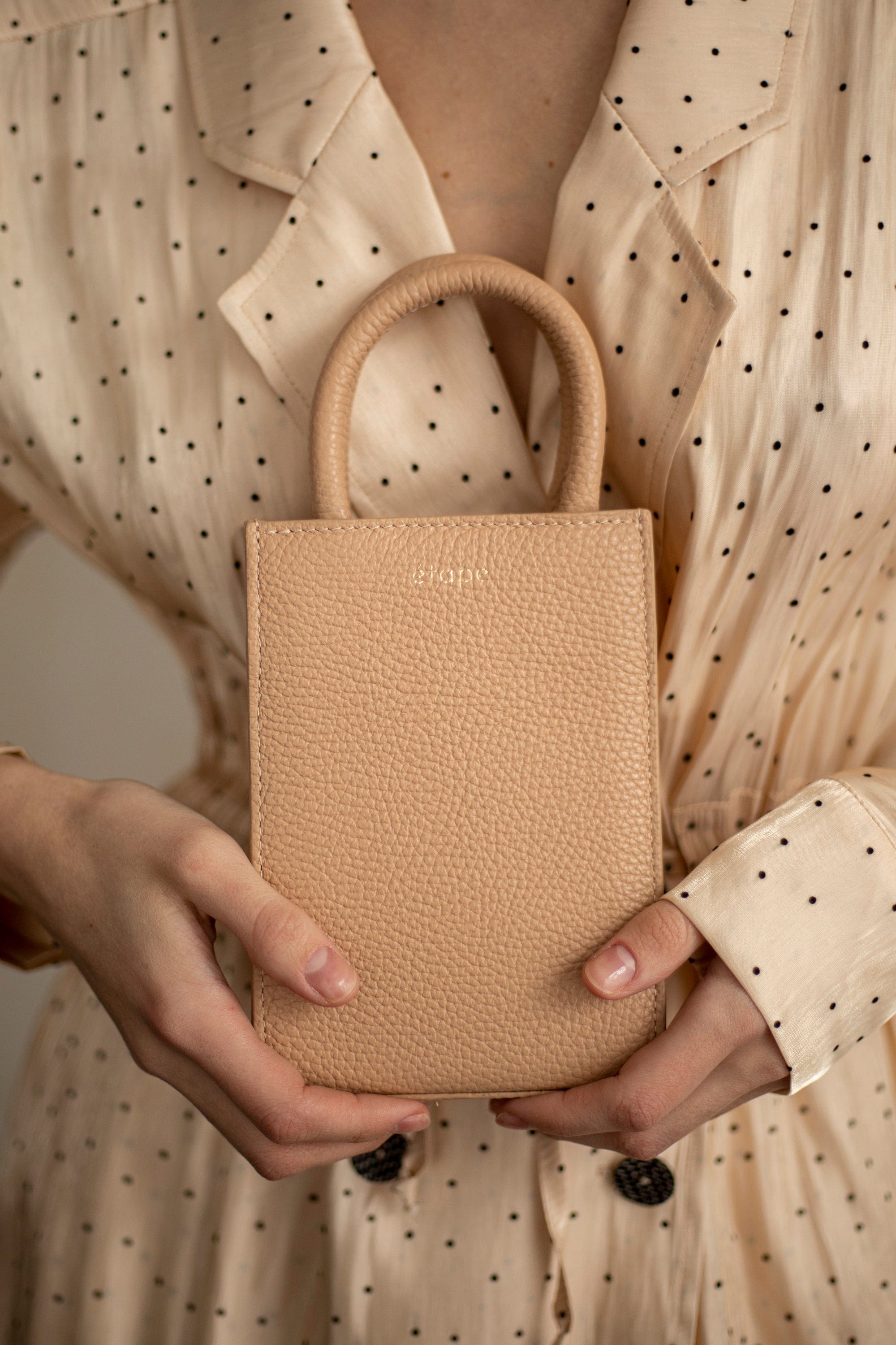 Geantă dama piele naturală Étape MIMI BAG Sand