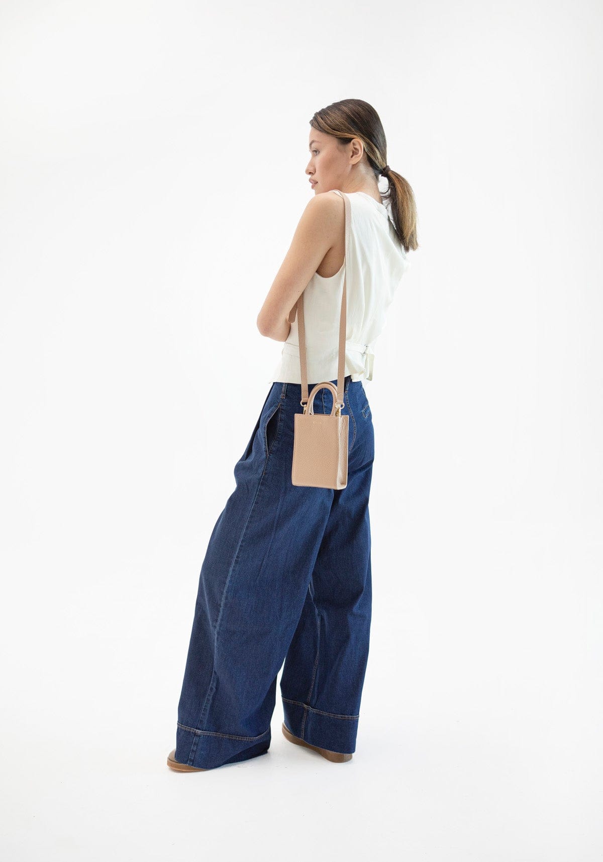 Geantă dama piele naturală Étape MIMI BAG Sand