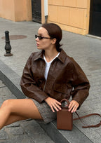 Geantă dama piele naturală Étape MIMI BAG Woody