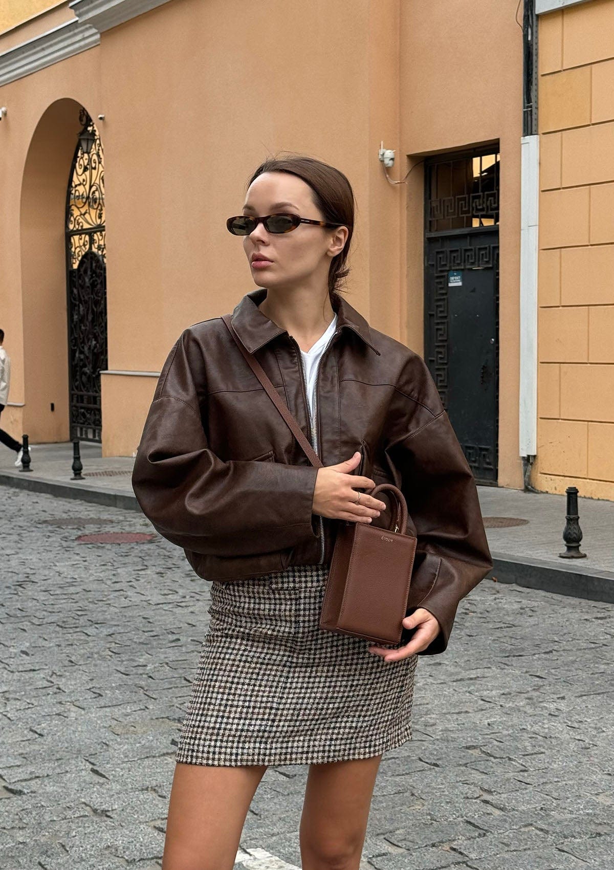 Geantă dama piele naturală Étape MIMI BAG Woody