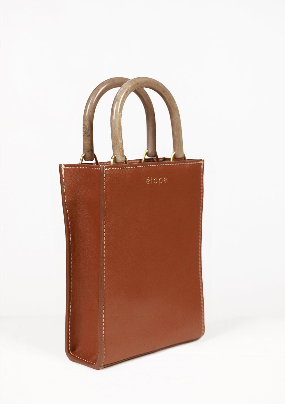 Geantă dama piele naturală Étape MIMI MAX Brandy Limited Edition