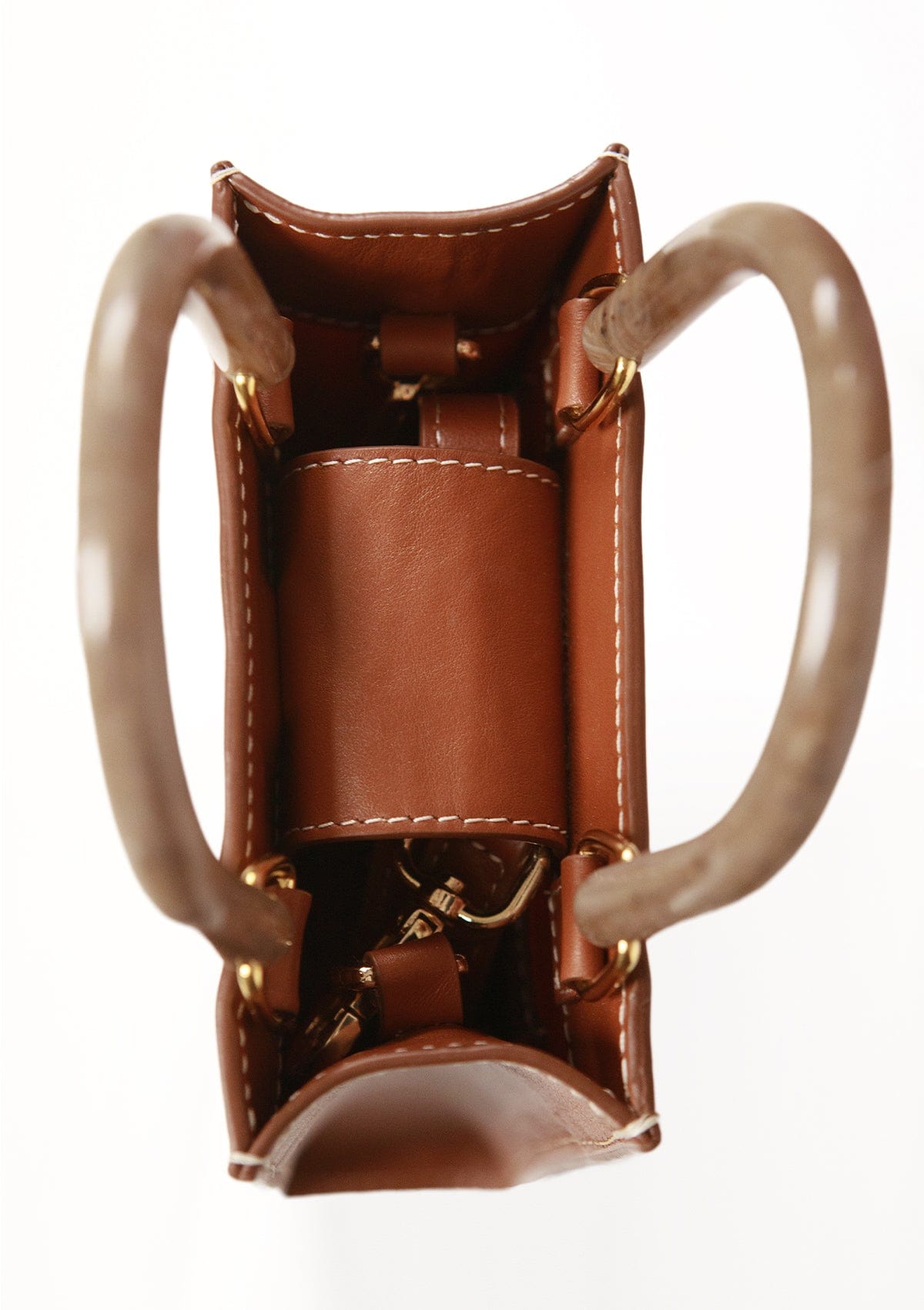 Geantă dama piele naturală Étape MIMI MAX Brandy Limited Edition