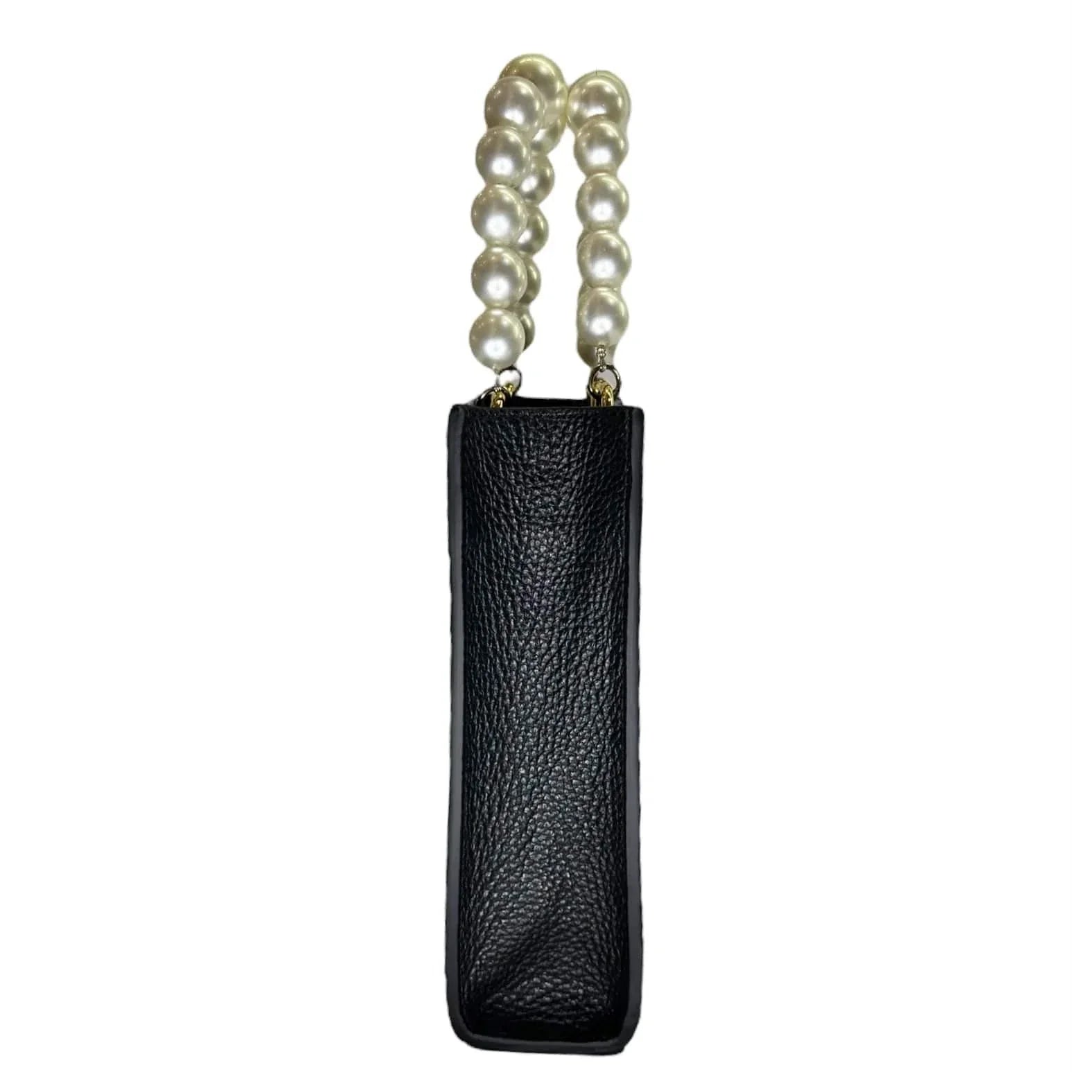 Geantă dama piele naturală Étape MIMI MAX Pearl Black