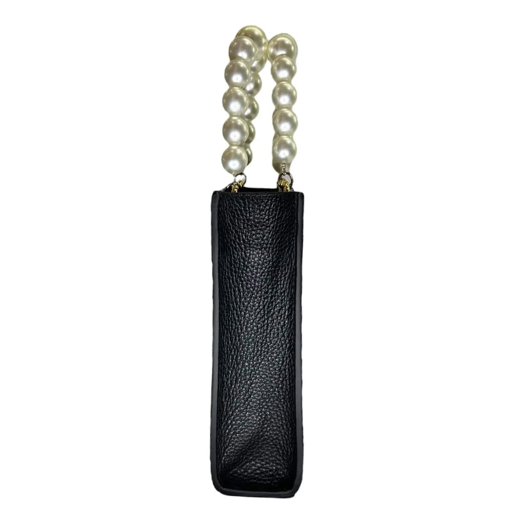 Geantă dama piele naturală Étape MIMI MAX Pearl Black
