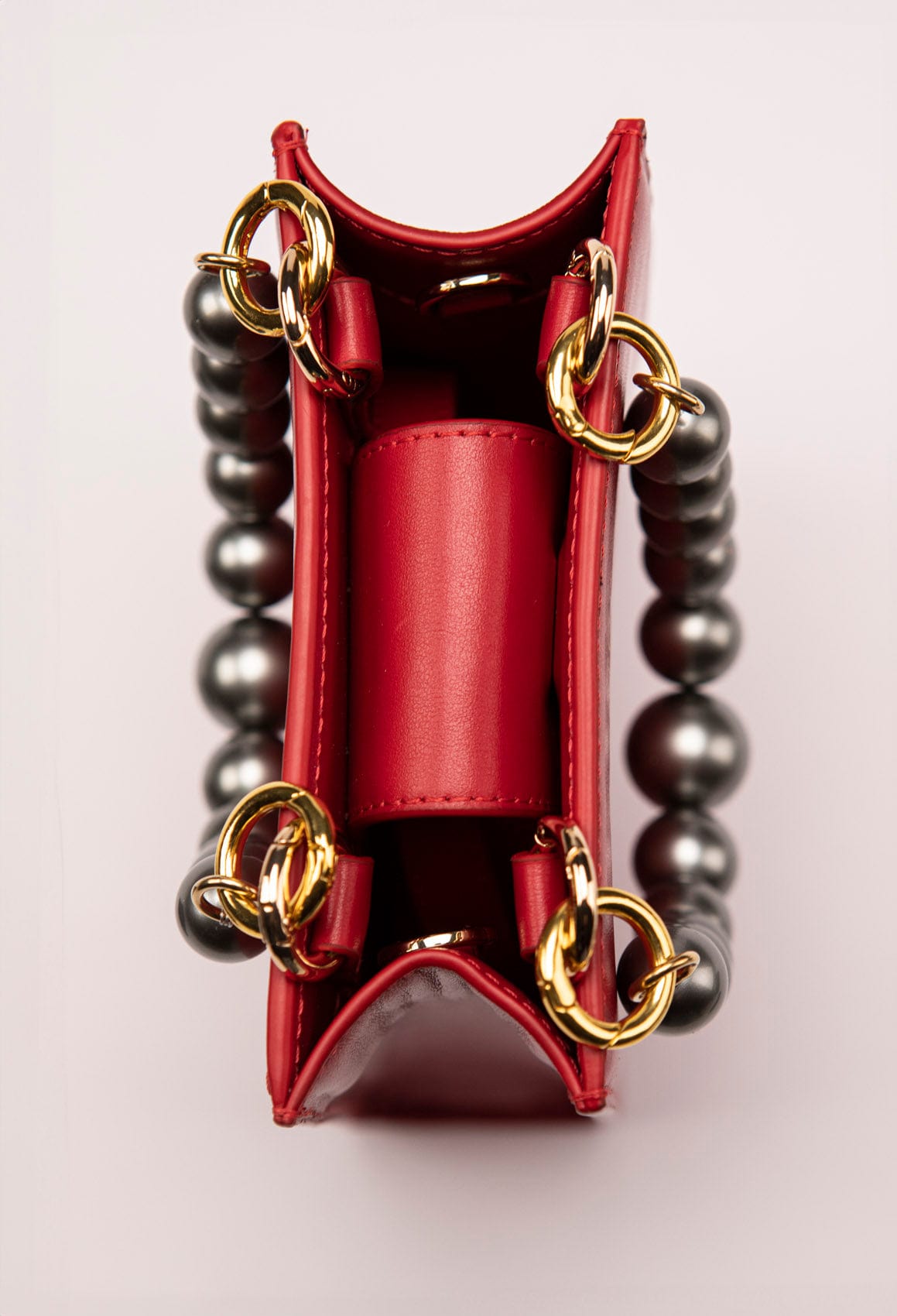 Geantă dama piele naturală Étape MIMI MAX Pearl Red