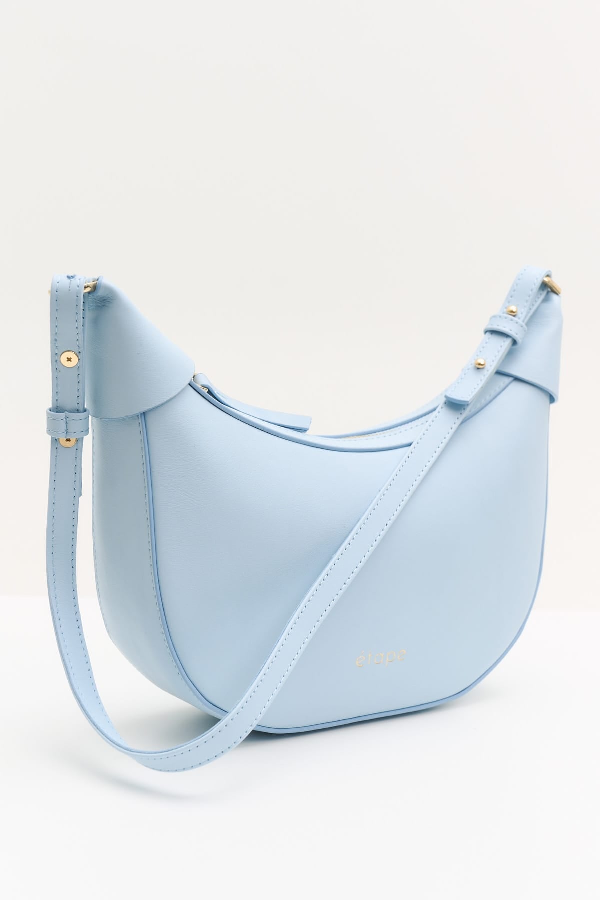 Geantă dama piele naturală Etape Moon Sky Blue Nappa