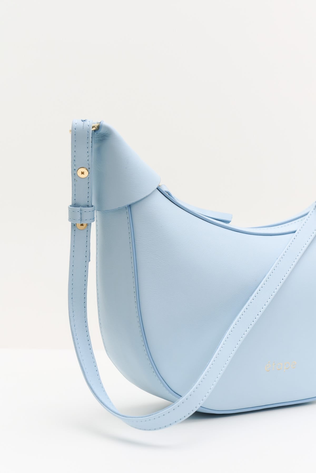Geantă dama piele naturală Etape Moon Sky Blue Nappa