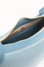 Geantă dama piele naturală Etape Moon Sky Blue Pony
