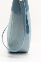 Geantă dama piele naturală Etape Moon Sky Blue Pony