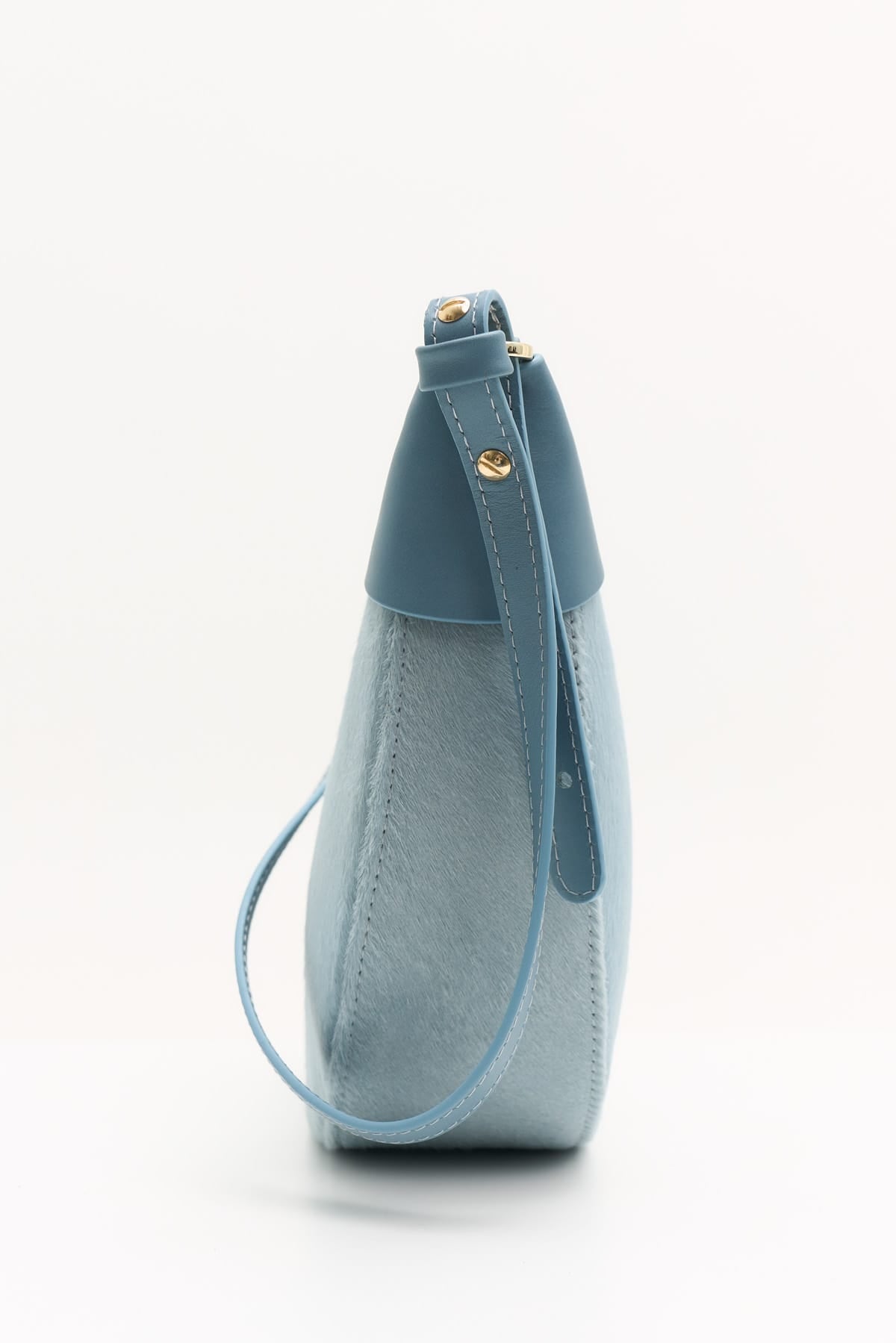 Geantă dama piele naturală Etape Moon Sky Blue Pony