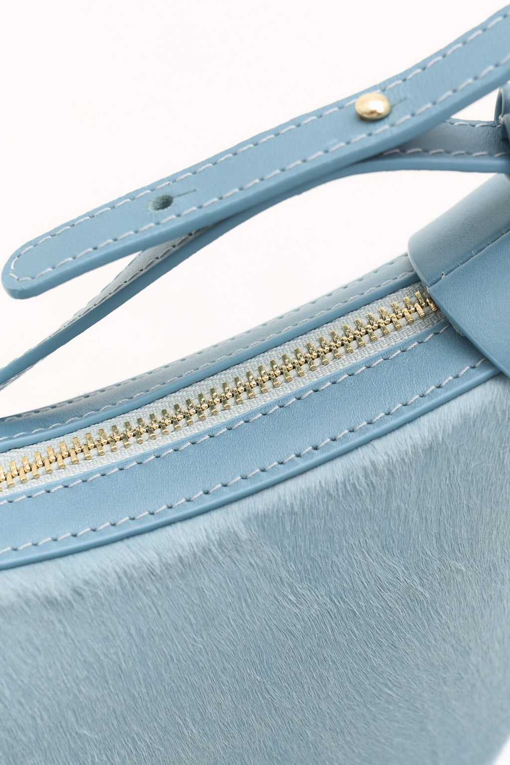 Geantă dama piele naturală Etape Moon Sky Blue Pony