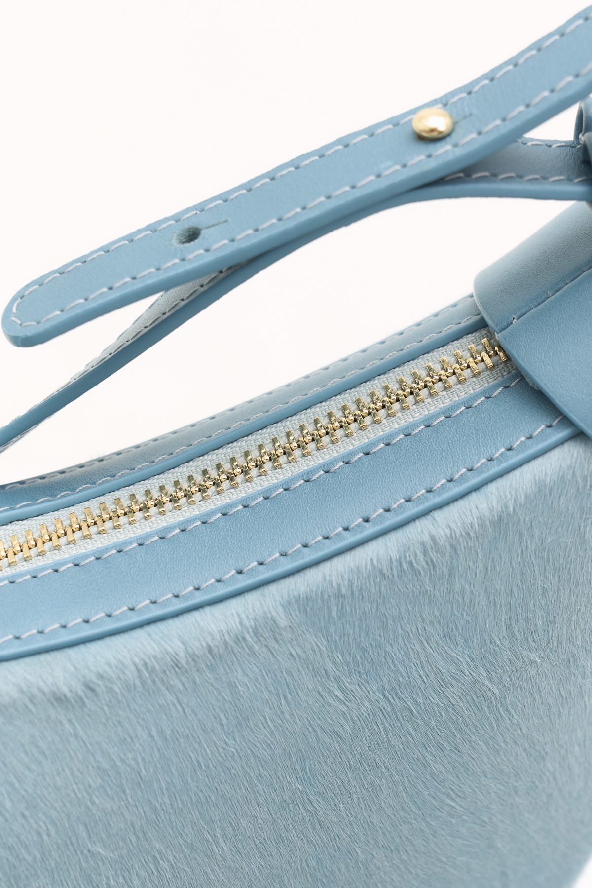 Geantă dama piele naturală Etape Moon Sky Blue Pony