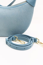 Geantă dama piele naturală Etape Moon Sky Blue Pony
