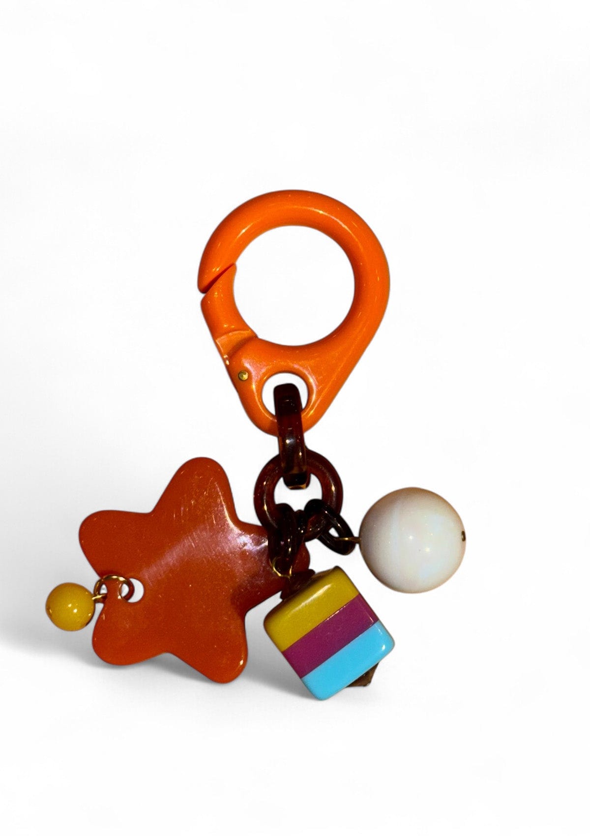 Breloc Étape Orange Star Rainbow Cube