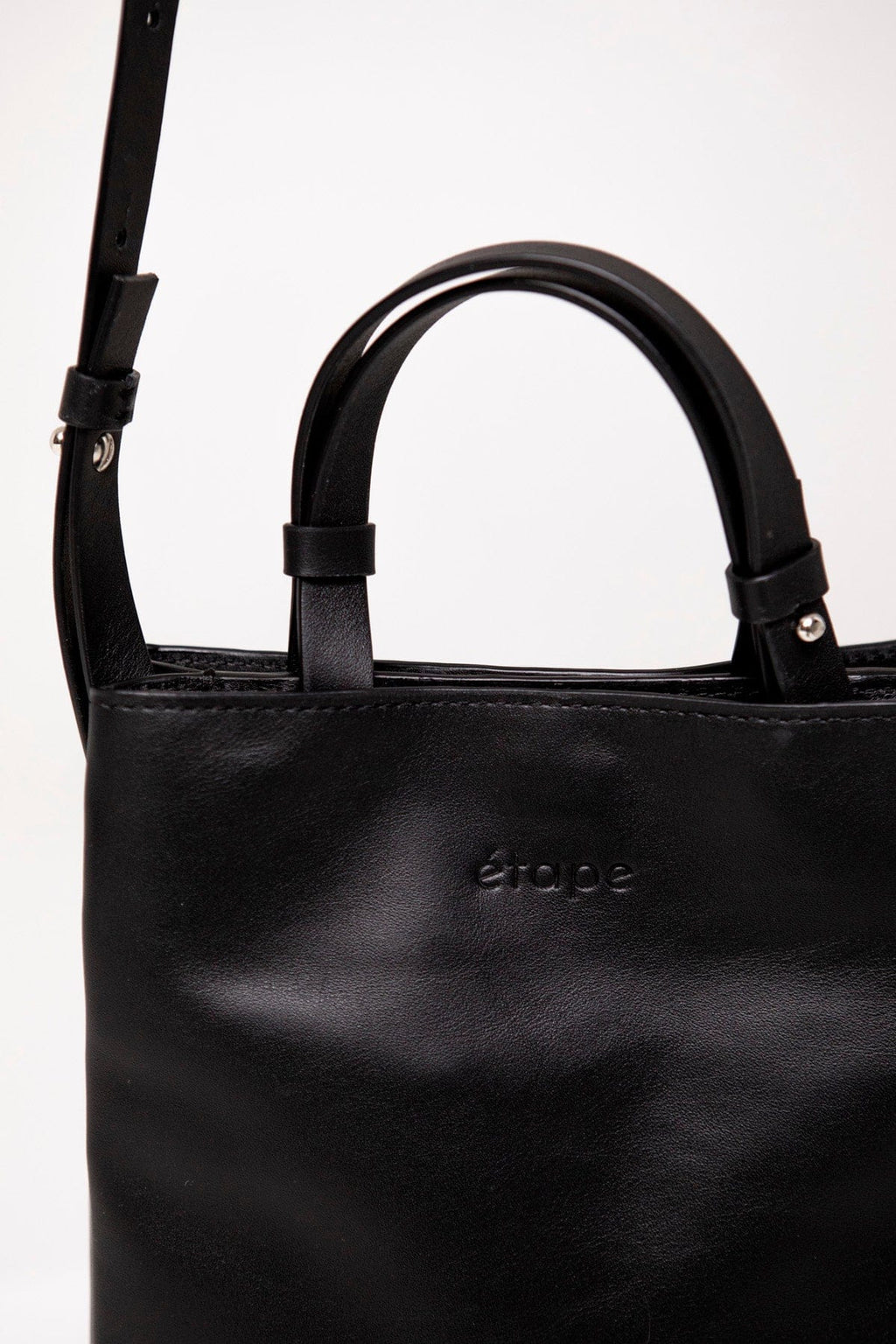 Geantă dama piele naturală Étape Petite 0027 Black