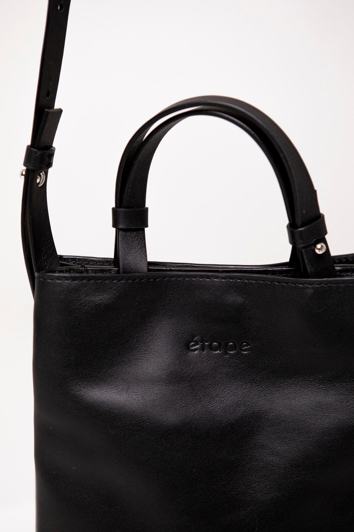 Geantă dama piele naturală Étape Petite 0027 Black
