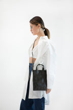 Geantă dama piele naturală Étape Petite 0027 Black