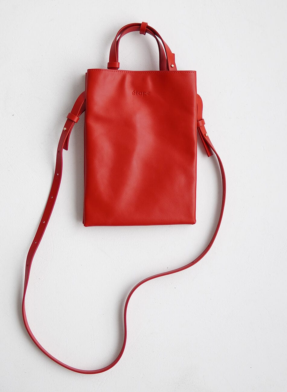 Geantă dama piele naturală Étape Petite 0027 Rouge