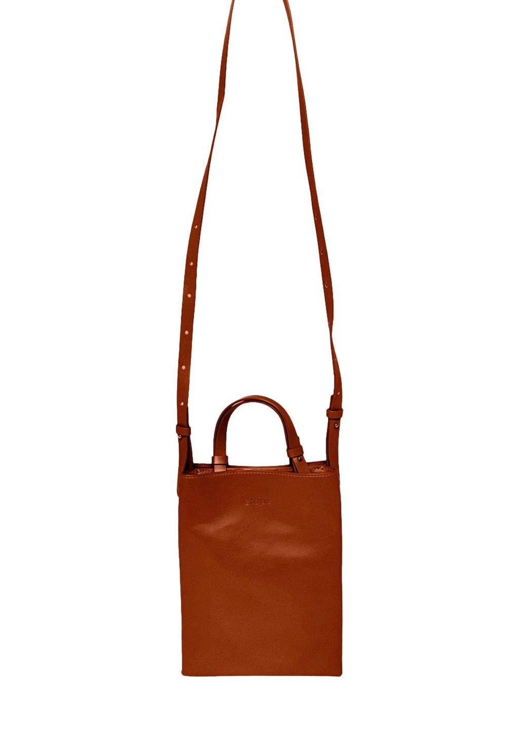 Geantă dama piele naturală Étape Petite 0027 Brandy Limited Edition