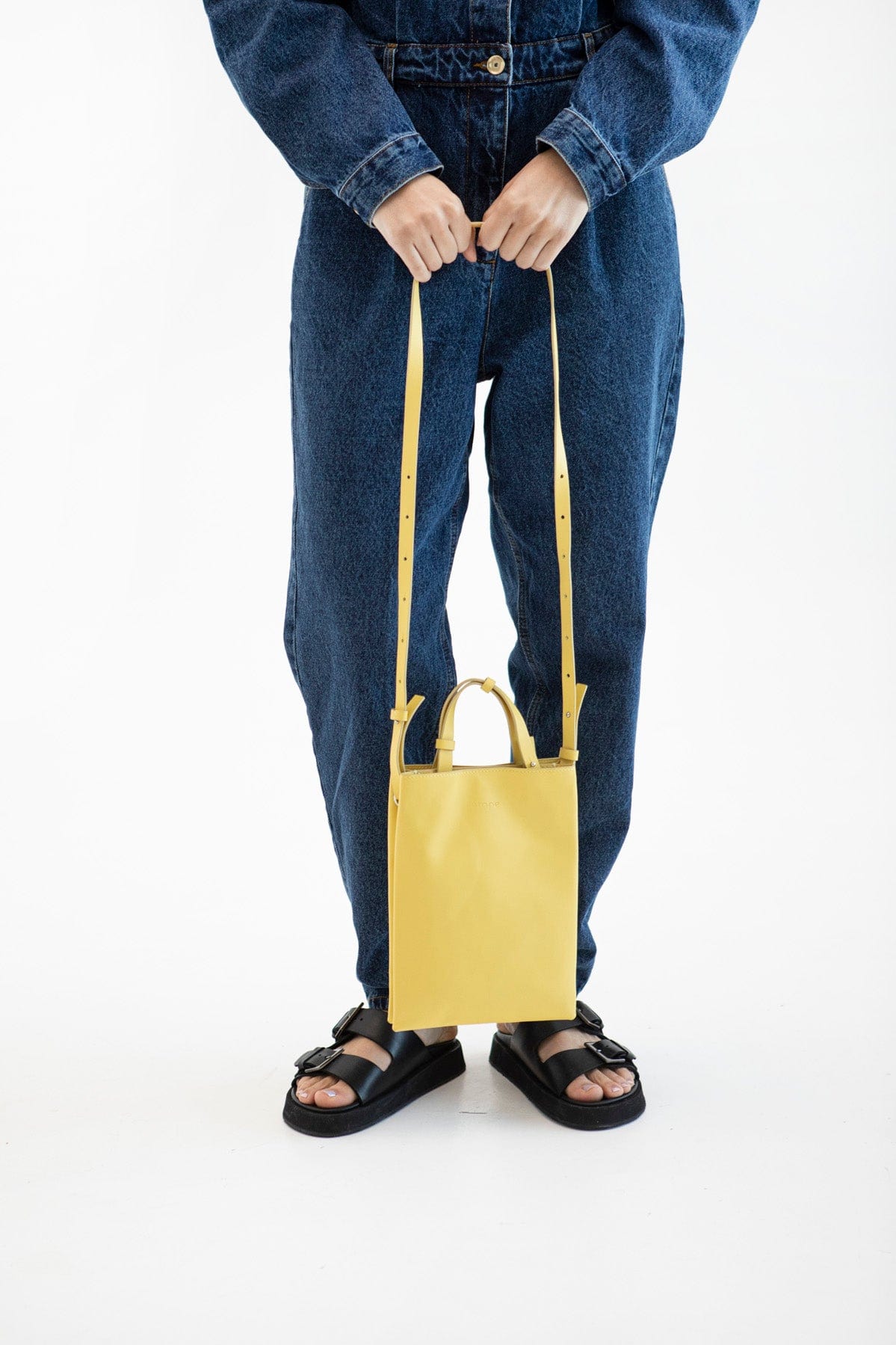 Geantă dama piele naturală Étape Petite 0027 Yellow