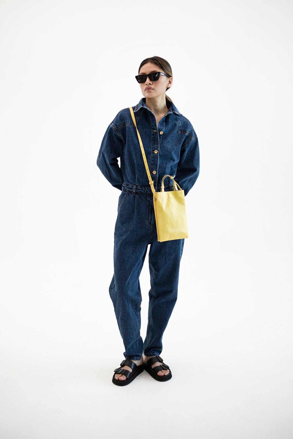 Geantă dama piele naturală Étape Petite 0027 Yellow